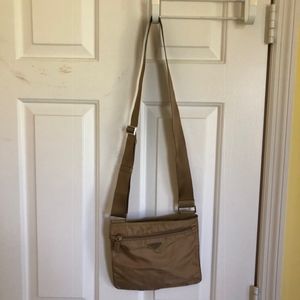 Authentic Prada Nylon Beige Cross body bag